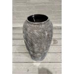 Modern Style Frost Resistant Fiber Clay Planter Round Shape and Character