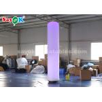 190T Nylon Cloth Inflatable Pillar With LED Lighting For Festival Decoration for sale