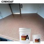 Unique Look Epoxy Flake Floor Coating Resistant To Yellowing And Discoloration for sale