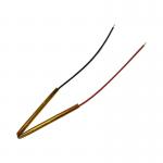 Diode Axial Type Glass Shell Precision NTC Thermistor MF58-104F3950 With Polyimide Tube and 26AWG Cable for sale