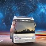 18 M Electric Brt City Bus Top speed 69km/h 50 seats long distance electric bus for sale