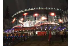 China P16 P20 P25 Outdoor Advertising LED Screen DC48V Transparent 7200CD/Sqm supplier