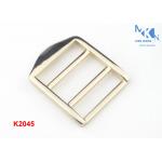 Light Gold Heel Bar Belt Buckles , 25mm Inner Size Custom Handbag Hardware for sale