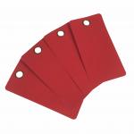 Customized PVC Safety Tag With String Ties 3in*6 1/4in Durable Material And Logo for sale