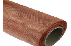 China RFI Ultra Fine Brass Wire Cloth Copper Mesh Fabric Infused supplier