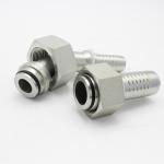 45 Degree Elbow Metric Female Braided Hose Fitting Hydraulic Hose Connection for sale