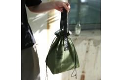 China Customized Insulated Bento Bag Wide Opening Canvas Drawstring Lunch Bag supplier
