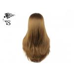 Silky Straight Blonde Synthetic Lace Front Wigs Heat Resistant Long Lasting for sale