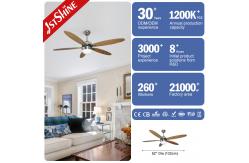 China 230V AC Motor Indoor 5 MDF Blades LED Ceiling Fan supplier