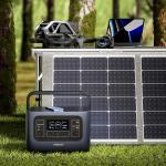 Monocrystalline 100W Portable Solar Power Station Folding For Energy Storage Battery for sale