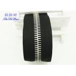 Long Chain 20 Inch Metal Zipper  For Boots / Shoes , Euro Type Teeth Heavy Duty Brass Zippers for sale