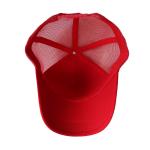 Beautiful Red Blank Mesh Trucker Cap , Premium Design Mens 5 Panel Caps