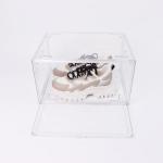 Stackable Magnetic Door Clear Acrylic Shoe Box Transparent for sale