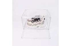 China Stackable Magnetic Door Clear Acrylic Shoe Box Transparent supplier