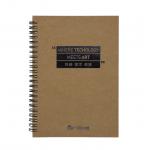 Printing Logo Spiral Bound Notebook , Blank Kraft Journals OEM / ODM Available for sale