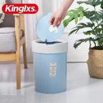 Pressing desktop dustbin Wastebasket With Flap for wet and dry waste