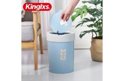 China Pressing desktop dustbin Wastebasket With Flap for wet and dry waste supplier