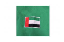 China Green 180gsm Men's Long Sleeve Shirts With Embroidery Lapel Collar supplier