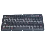 Illuminated IP65 ruggedized silicone rubber 83 keys keyboard for military computer