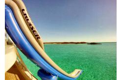 China Huge Inflatable Water Slide , Inflatable Cruiser Slide For Yacht games supplier