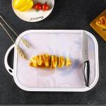 Fruit Non Slip Plastic Cutting Board With Handle Scale Grooves for sale