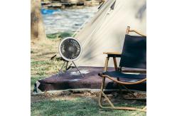 China Multifunctional Usb Rechargeable Fan For Camping With LED Ring Lights supplier