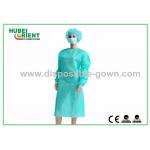 ISO13485 Waterproof Single Use Isolation Gown With Elastic Or Knitted Wrist for sale