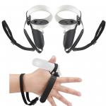 2021 5in1 Knuckle Strap+Grip Cover+Hand Strap+VR Lens Dust cover+Thumb Button  for Oculus Quest 2 VR Controller Accessories for sale