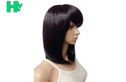 China Synthetic Heat Resistant Wigs / Long Bob Wigs With Side Bangs supplier