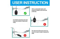 China Small Fish Tank Submersible Aquarium Heater Built In Thermometer Waterproof supplier