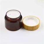 PMMA 15g Bamboo Cream Jar For Cosmetic Packaging for sale