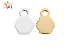 China Pentagon Engraved Charm Tags supplier