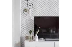 China Mosaic Carrara White Special Shaped Marble Stone Tile Kitchen Wall Floor Tile supplier