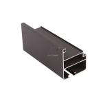 Brown Powder Coating 6063 T5 Aluminum Window Frame Extrusions for sale