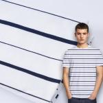 Breathable And Durble Simple And High Quality Striped Cotton Fabric For T- Shirt for sale