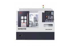 China Metal Industrial Double Spindle Cnc Turning Machine FANUC Control System supplier