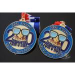 Custom Tom'S Run Metal Award Medals Soft Enamel Shiny Gold Or Brass Plating for sale