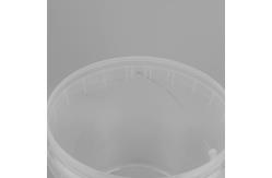 China 1L 5L 10L Transparent Plastic Packaging Bucket Customized With Lid And Handle supplier