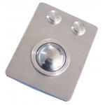 IP65 vandal proof metal trackball pointing device with 2 mouse buttons