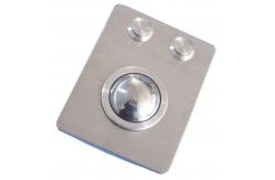 China IP65 vandal proof metal trackball pointing device with 2 mouse buttons supplier