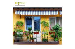 China Aluminium Waterproof Retractable Awning Retractable Garden Canopy With Rain Chennel supplier