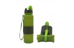 China 650ML Odorless Leak Proof Silicone Folding Bottle supplier