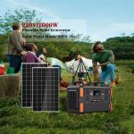 1000W Portable Camping Solar Panel System Waterproof Emergency Solar Generator for sale