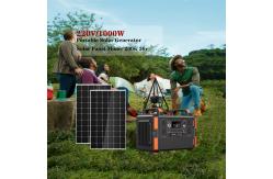China 1000W Portable Camping Solar Panel System Waterproof Emergency Solar Generator supplier