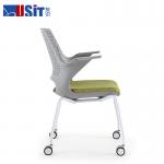Ventilated Back Plastic Ergonomic Folding Office Chair For Home