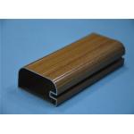 6063 Series Wood Grain Aluminium Door And Window Profiles GB/5237.1-2008 for sale