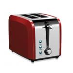2 Slice Wide Slot Polished Stainless Steel Toaster Defrost Function