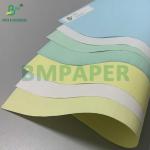 Yellow Blue 55gsm 60gsm Blank Carbonless Paper For Receipt Printing Letter Size for sale