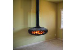 China Round Customized Carbon Steel Wood Burning Fire Pits Black / White Or Customized supplier