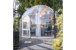 China Transparent Clear PC 6m Geodesic Dome House Igloo With Aluminum Frame supplier